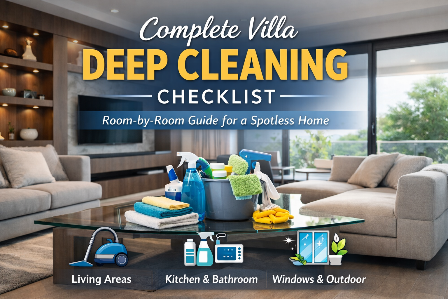 villa deep cleaning services